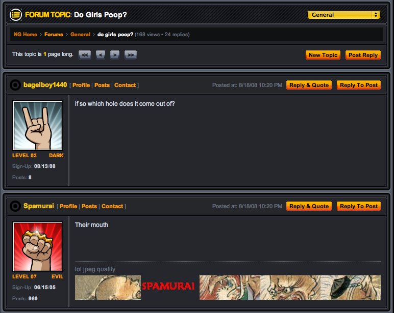 frame | Girls poop? Naw, they just have that second hole to facilitate double penetration. I can tell from the pixels [[This looks shopped|and from seeing many pornos in my time.