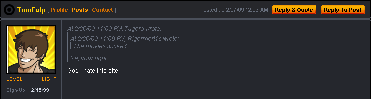 frame | Tom looks upon his creation and its inhabitants and is displeased. Is it time to [[delete fucking everything