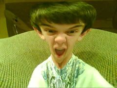 13-year-old boy trying to be funny. <a href=