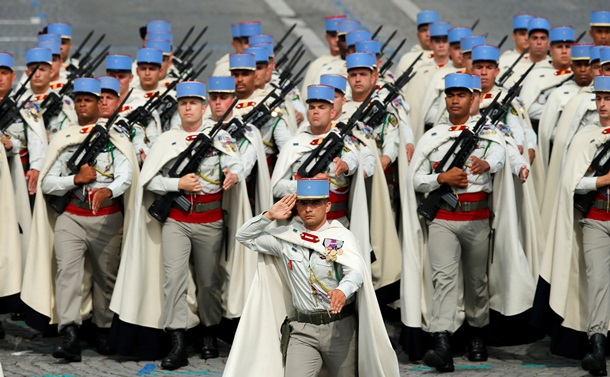 The Modern French Army still wears capes.  Are they Pimps or Soldiers.  And the French even have to ask why they're the world's punchline. <br>What's next from France, are they going to reissue the Chauchat?  For the observant, notice how the capes are white so they can easily be turned into surrender flags.