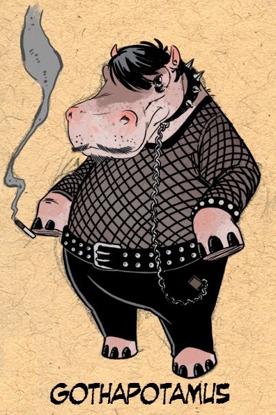 An artist's impression of a gothapotamus.