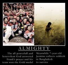 The way all religious deities operate.