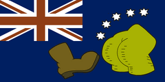 The official Australian Flag. The arse of the world.