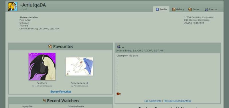 CHAMPION IS DEAD AGAIN, BAWWWWWWWWWW