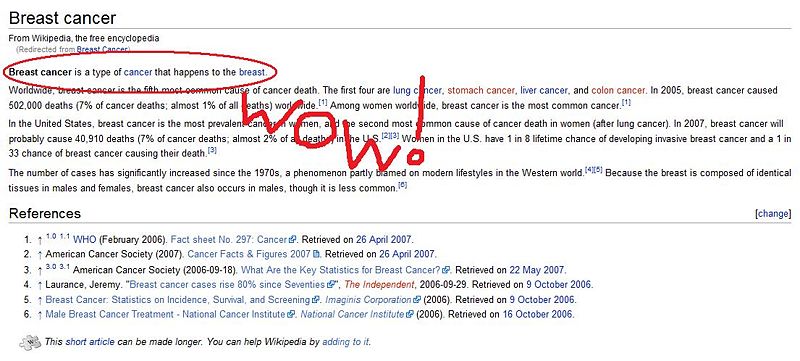 A more detailed explanation of breast cancer.