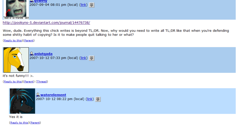 AniutqaDA demonstrates how butthurt she is
