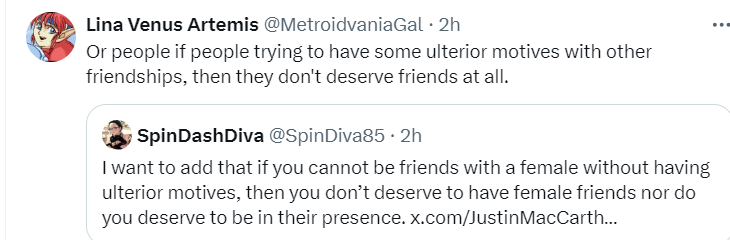 And then you go after fucking girls. Still, you have fucking friends, your cohort, who are fucking toxic and mostly dangerous; you're dangerous too!!! The fucking hell do you say this shit?! You're going after girls and catfishing them big time!!! 