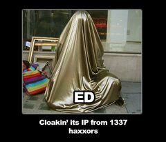 ED's IP is cloaked :O or [[7 proxies