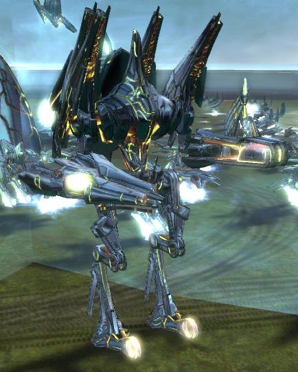 Shining golden phalluses.