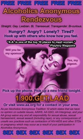 "AA is one of the top ten places to meet women" -Playboy Magazine