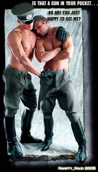 Gay Nazi = a camp death