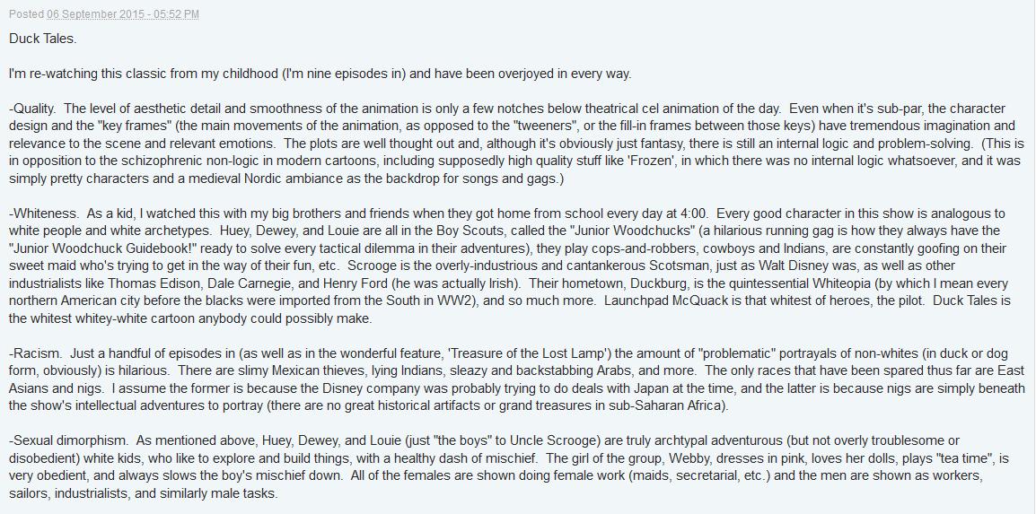 Brian reduced the scale so no kooks or misfits show up on his racist intellectual forum.
