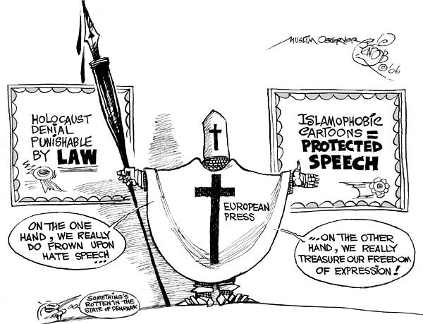 Muslim fucktards can't get their head around the fact that [[HAHAHA DISREGARD THAT I SUCK COCKS|holocaust denial is only illegal in Germany and Austria and even then the punishment is usually only a small fine