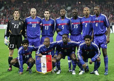 The French national soccer team is mostly made up of [[Win|niggers