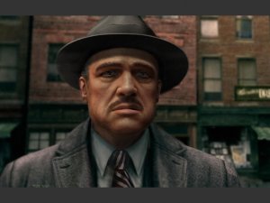Even in a video game, Vito Corleone rocks a fedora better than you can.
