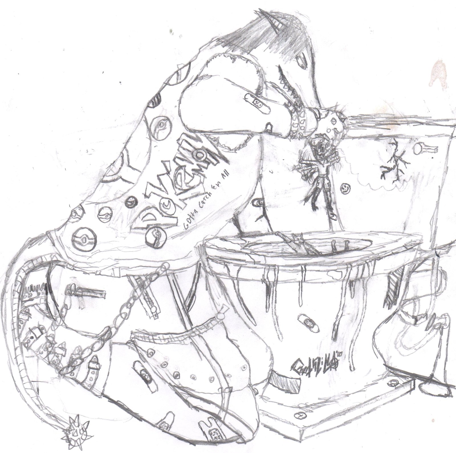 Some of Gothzilla's [[sick fuck