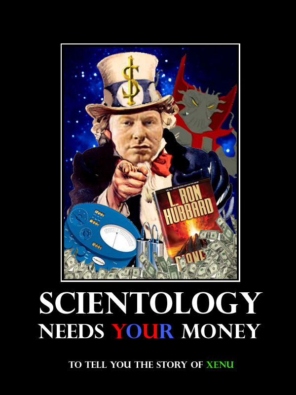 L Ron and Xenu campaigning for your $$$ EPIC FAIL!