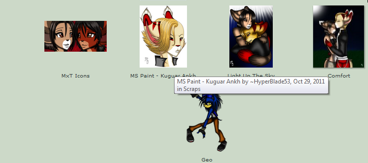 After being banned, she convinced her fellow sonicFag to upload her shit for her in his gallery