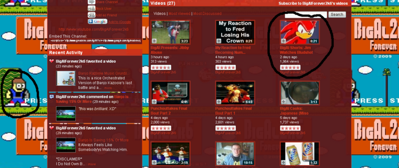 [[hypocrisy|Apparently, BigAl has a problem with recolors of Sonic the Hedgehog, but he's perfectly fine with recolors of Megaman.