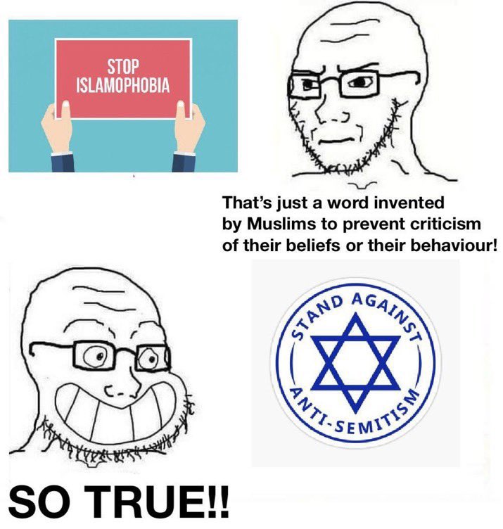 So, you Islamophobes said the term "Islamophobia" is meaningless, yet cries "[[Anti-Semitism