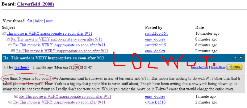 Typical IMDb user doing one of the things they do best. Not knowing the fucking year.
