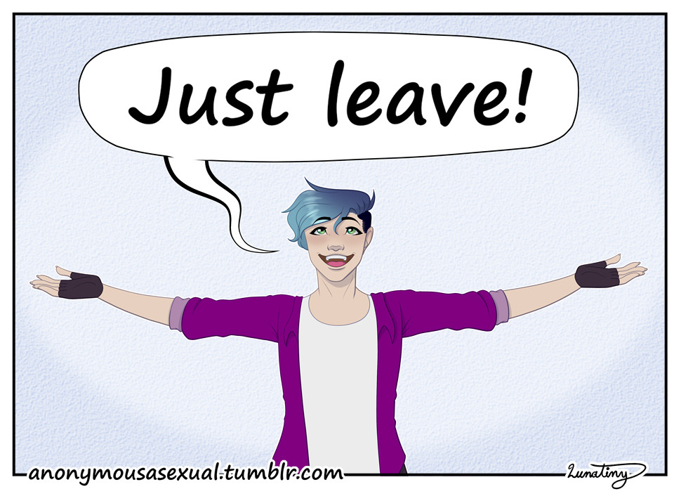 Just [[An Hero|LEAVE!