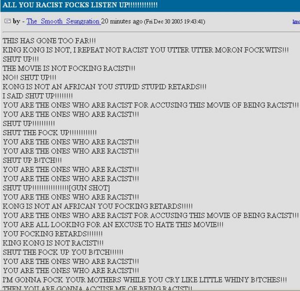 On IMDb, this is considered to be a well-thought out and highly persuasive argument.