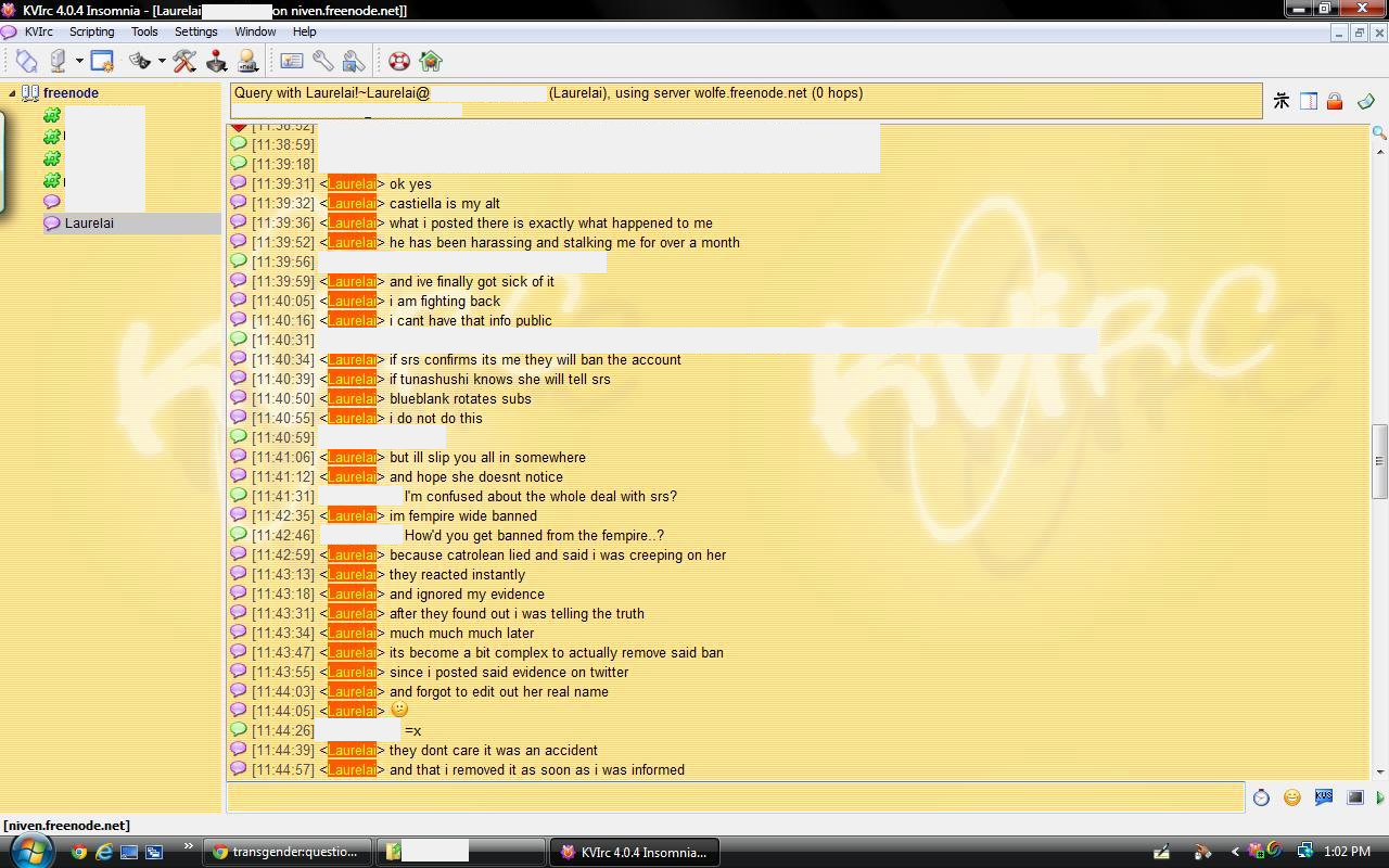 Laurelai admitting she's evading bans