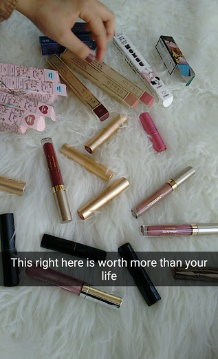 Because makeup > life, apparently.
