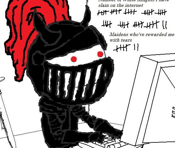 His infamous black knight icon spells doom for Post-Teenager and every tumblr SJW.