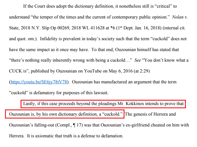 Asterios intended to prove to the court that Maddox is a fucking cuck holy shit rofl