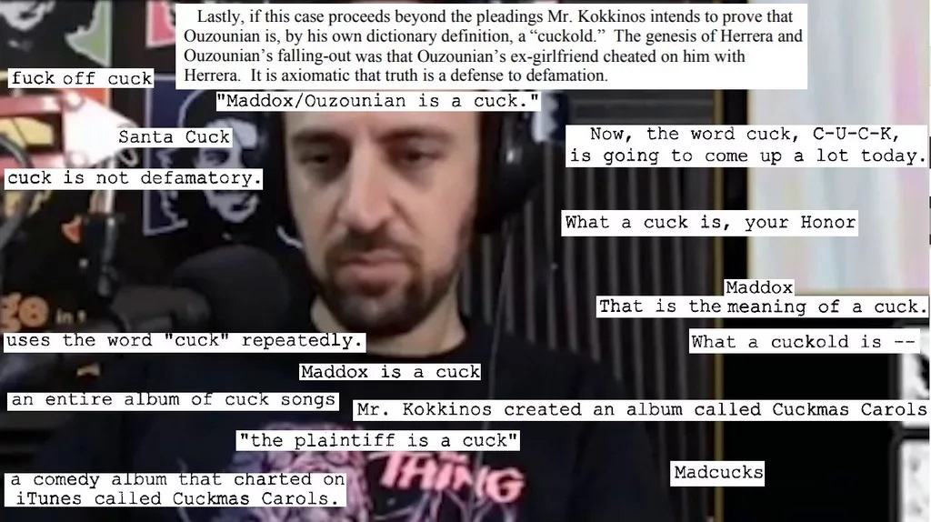 Visual representation of Maddox's 'PTSD'