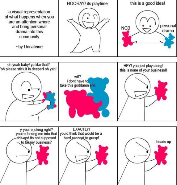 Decafeine's AMAZING cartoon depicting his anger.