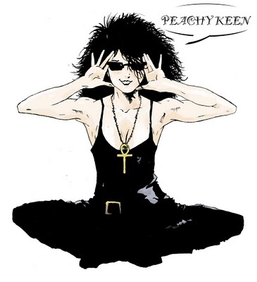 Thanks to Neil Gaiman Death gave up the robes and the sickle to become a cute little goth girls