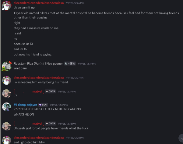 WAHHH I HAVE TO DEAL WITH THE CONSEQUENCES OF MY ACTIONS