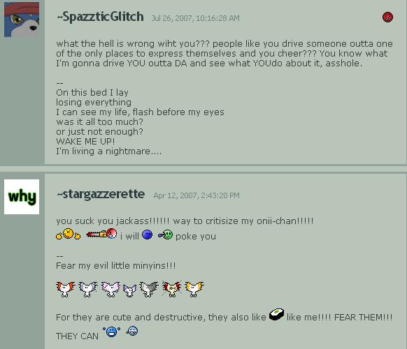 [[Psychweasel|Typical Ninjaweasel fans