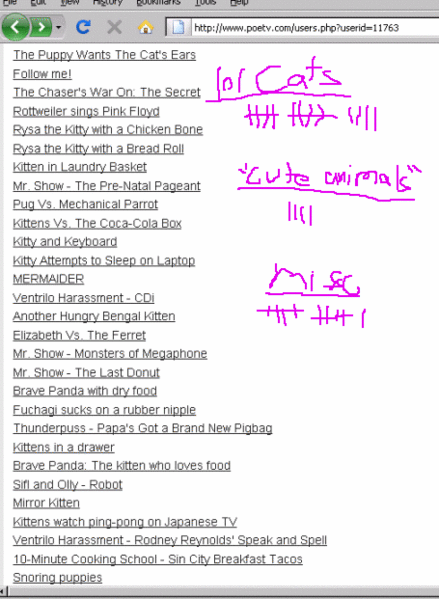 This was proof of something about PoETV