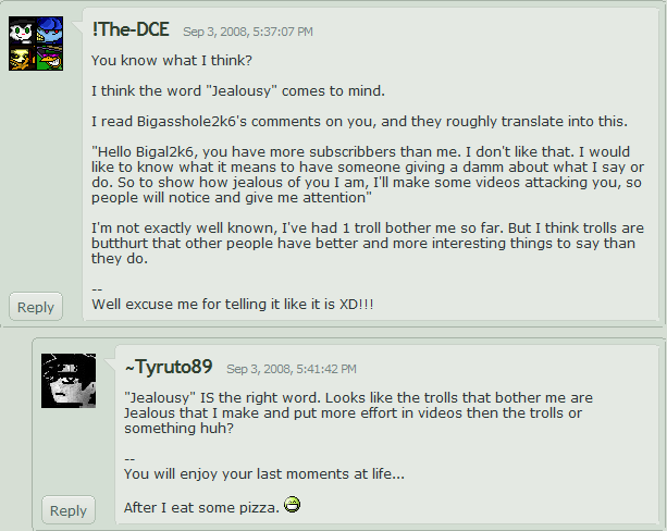 Wait, he said that people who hate on BigAl2k6 are jealous, but then he said that people who hate on [[Fred