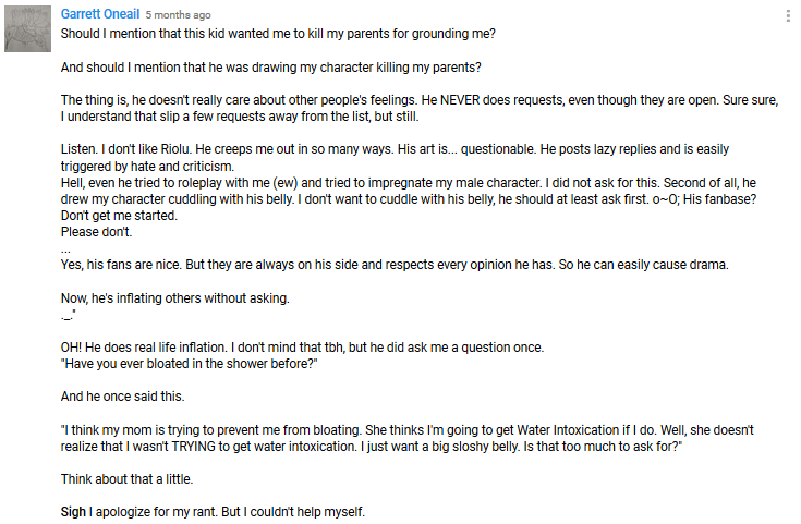 Yes, Riolu wanted to kill his former friend's parents, just for grounding them.