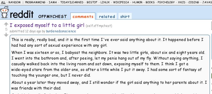 An excellent platform to share your secret pedophilic activities with the rest of the world.