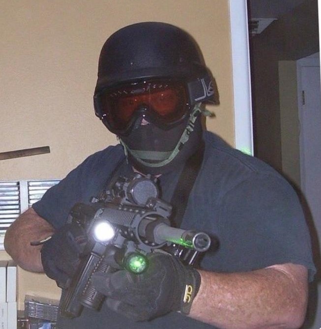 It only takes him 2 hours to suit-up.