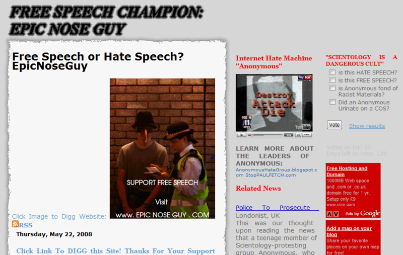 ZOMG Support Free Speech!!! V& Epic Nose Guy!!!