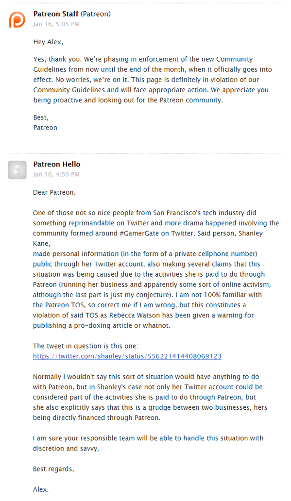 Despite admitting that [[Shanley Kane