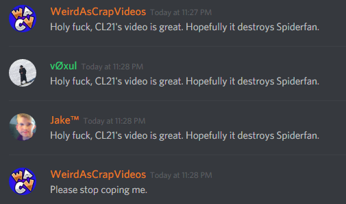 People circlejerk towards CL21's video.