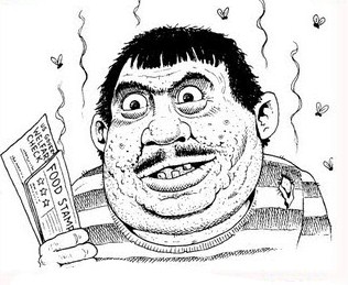 An inaccurate representation of a beaner (Even flies are disgusted by the poignant donkey shit odor of spics).