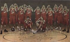 Team China has their eyes on the ball... and the gold.