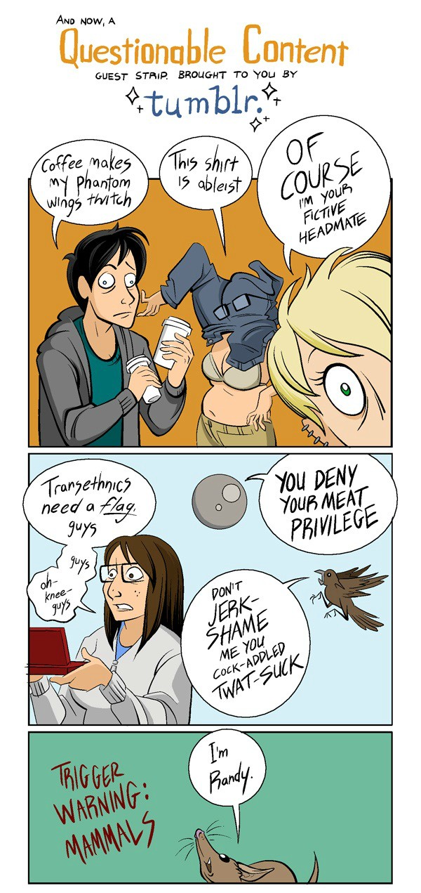 Accurate parody of tumblr