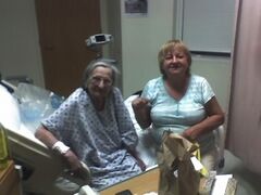 Wanda in the hospital.