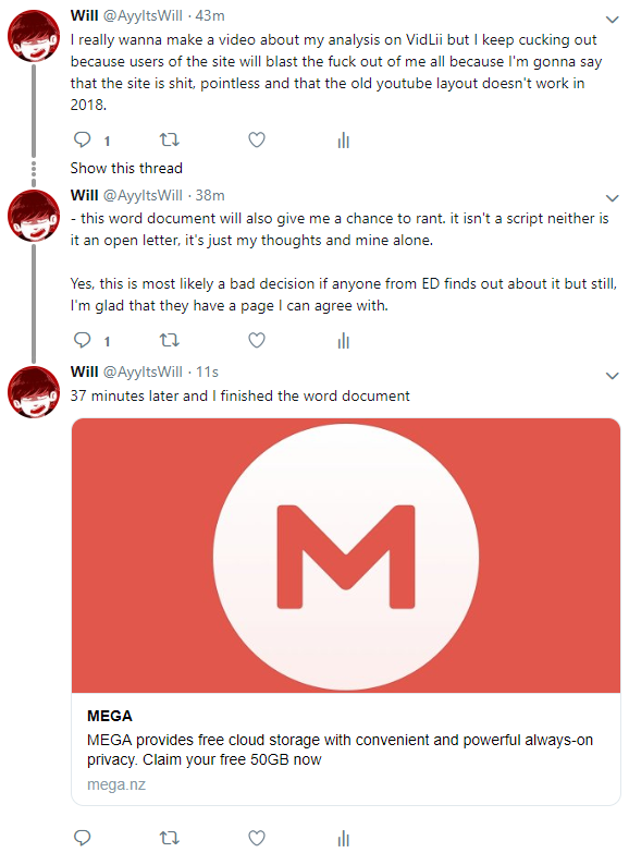 AyyItsWill, a user who hates the fuck out of the autistic VidLii community, spills the beans and gives his opinions on the site