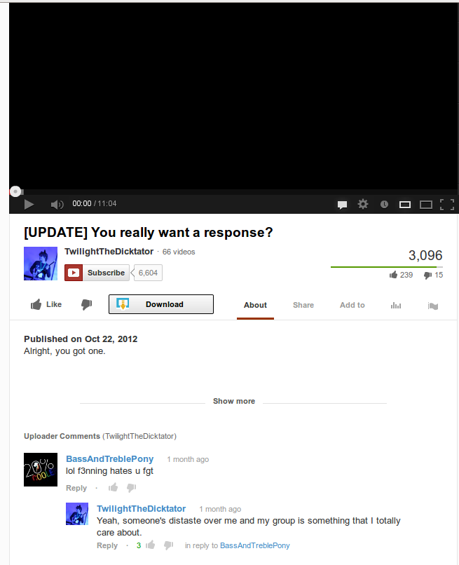 Yeah that thing I said I cried about, yeah didn't mean that lol!